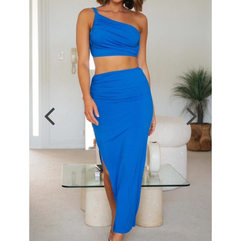 Crop Top Skirt set